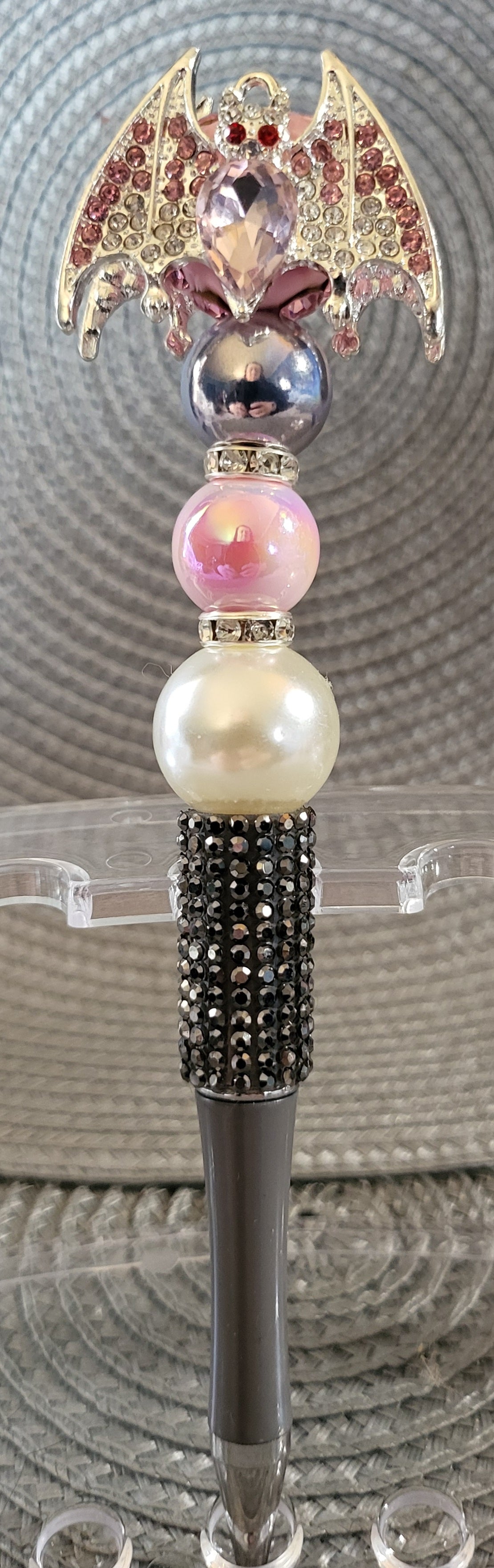 Rhinestone Bat Pen