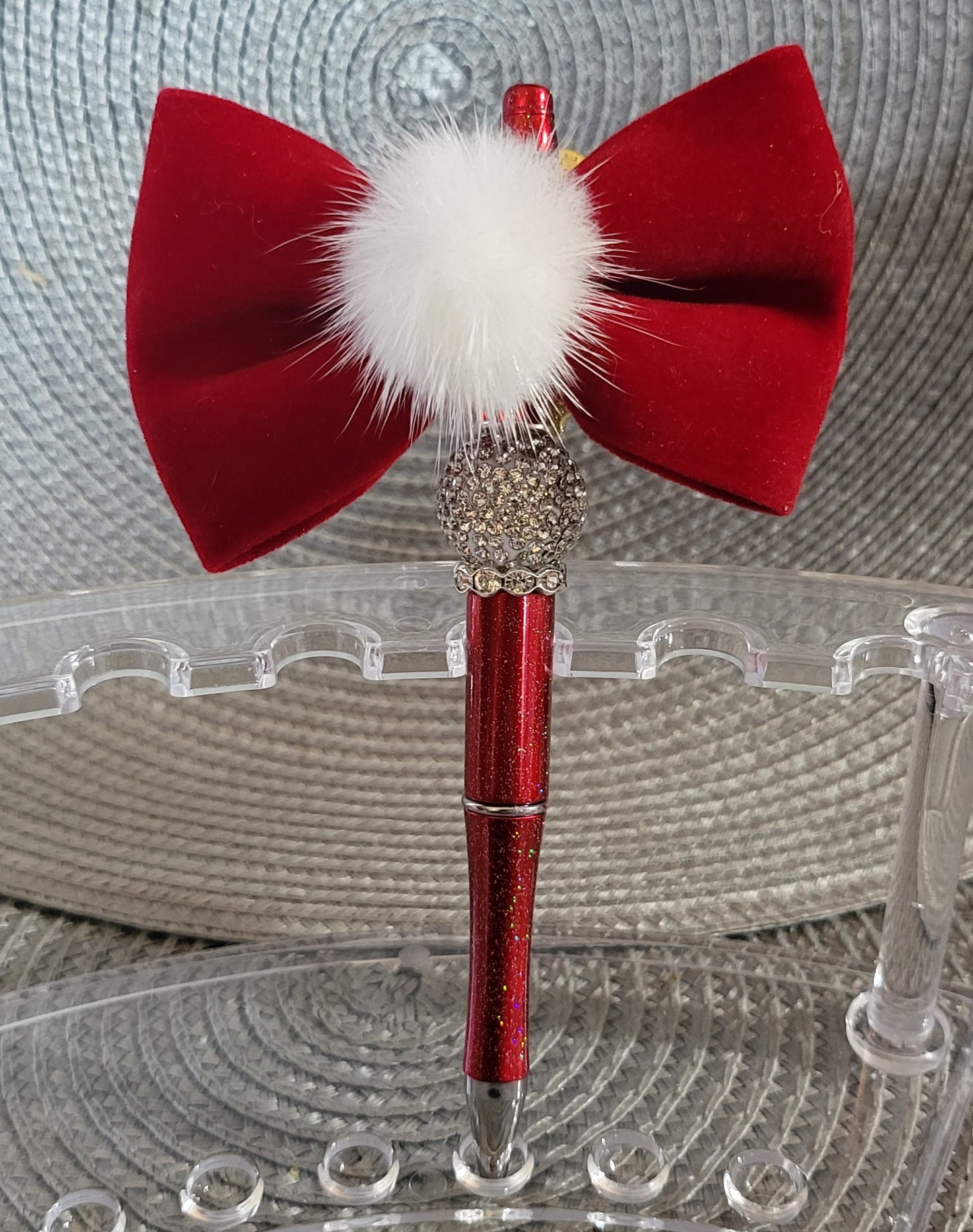 Red Lotus Flower Pen