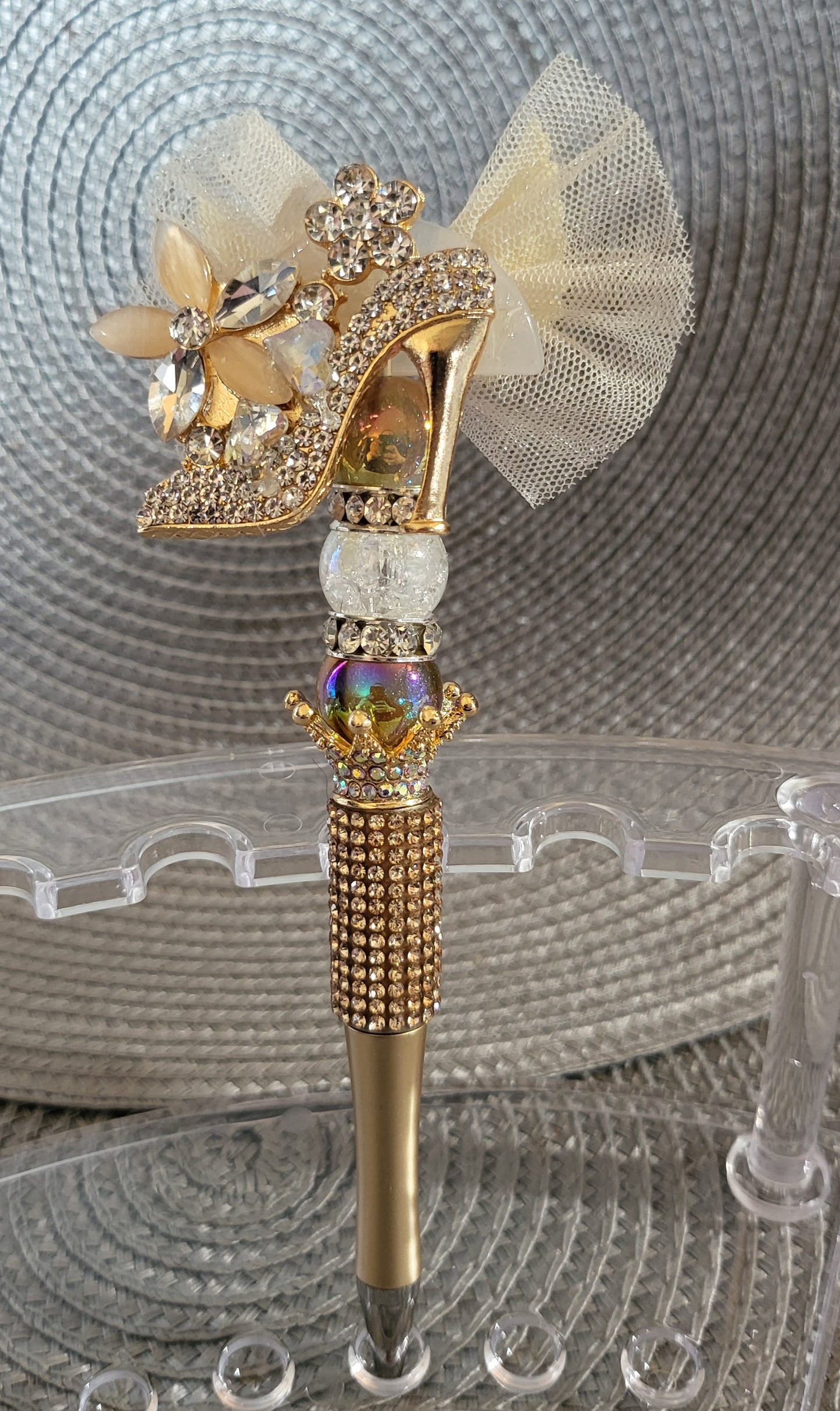 Stylo Pantoufle en Strass