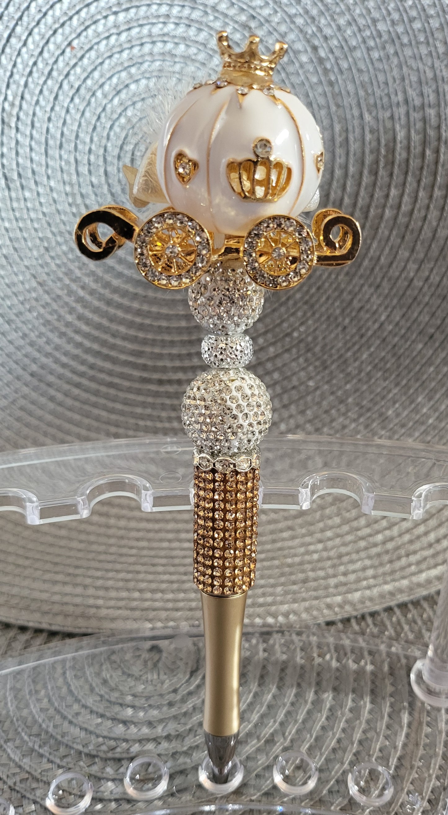 Bolígrafo de carro blanco