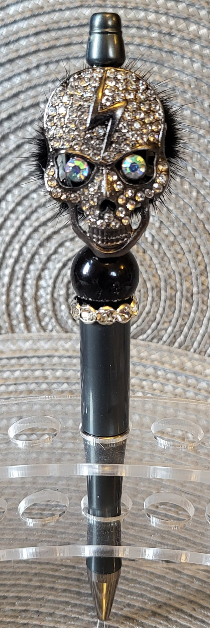 Scary Lightning Skull Halloween Pen