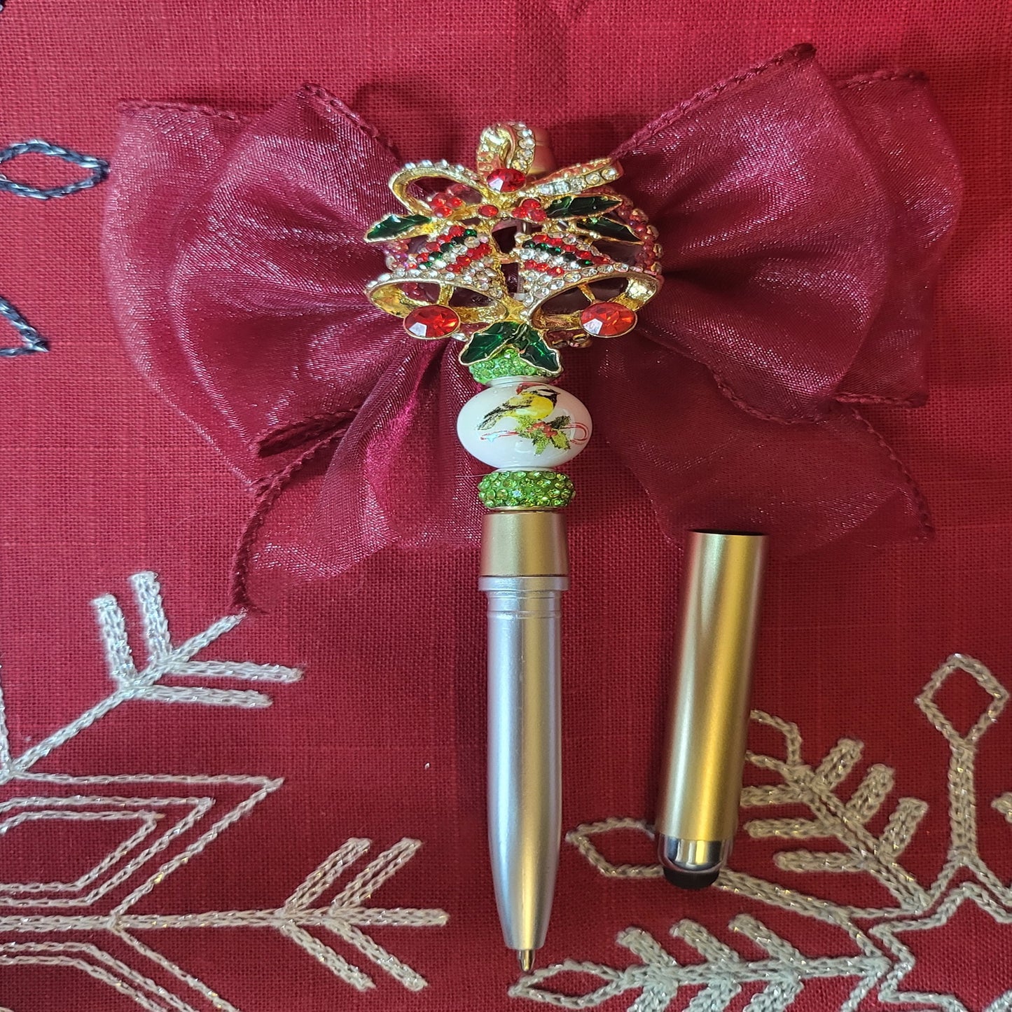 Christmas Rhinestone Bells, Very Pretty