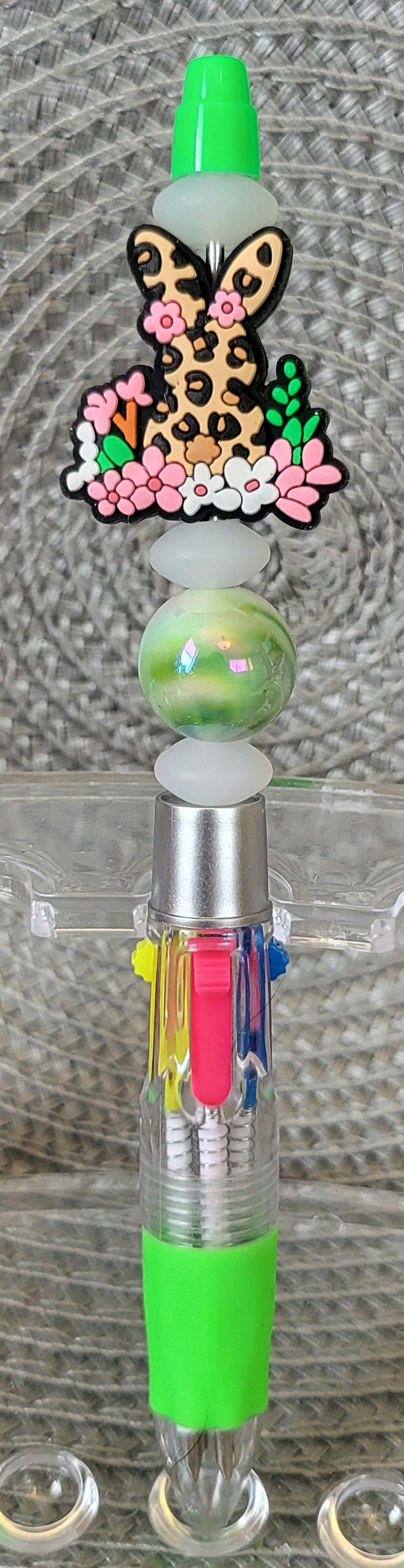 Leopard Bunny Multicolored Ink Pen