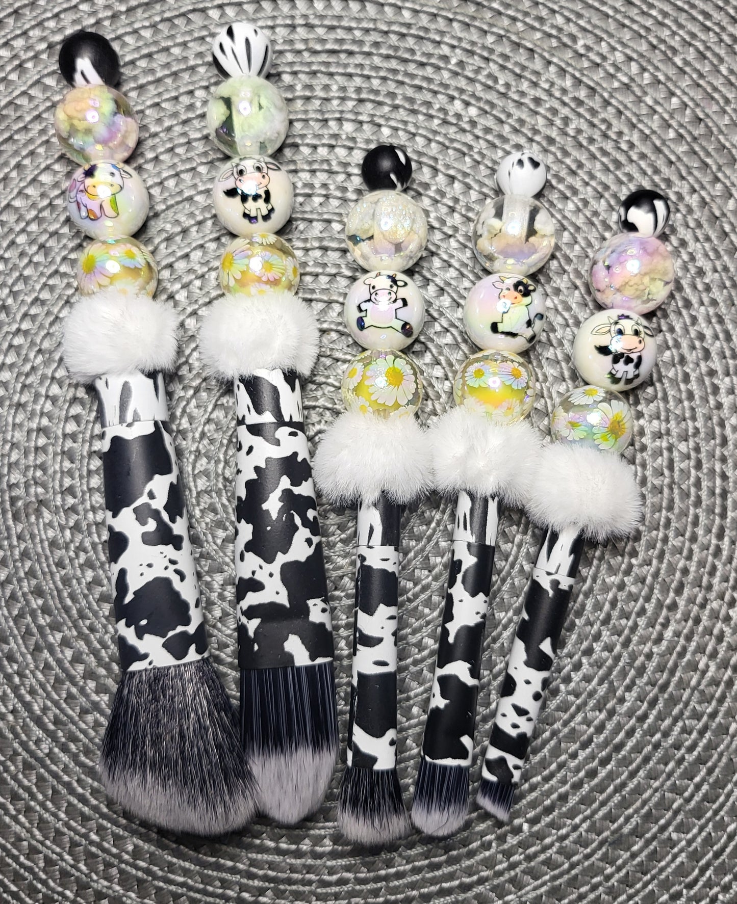 Very Cute Cow Makeup Brush Set
