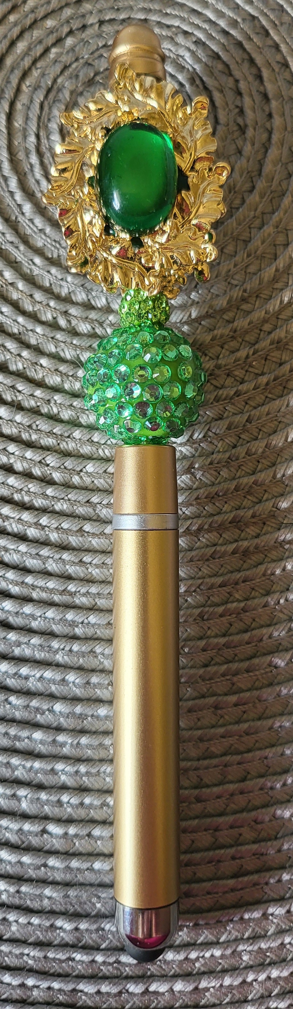 Emerald Beaded Pen