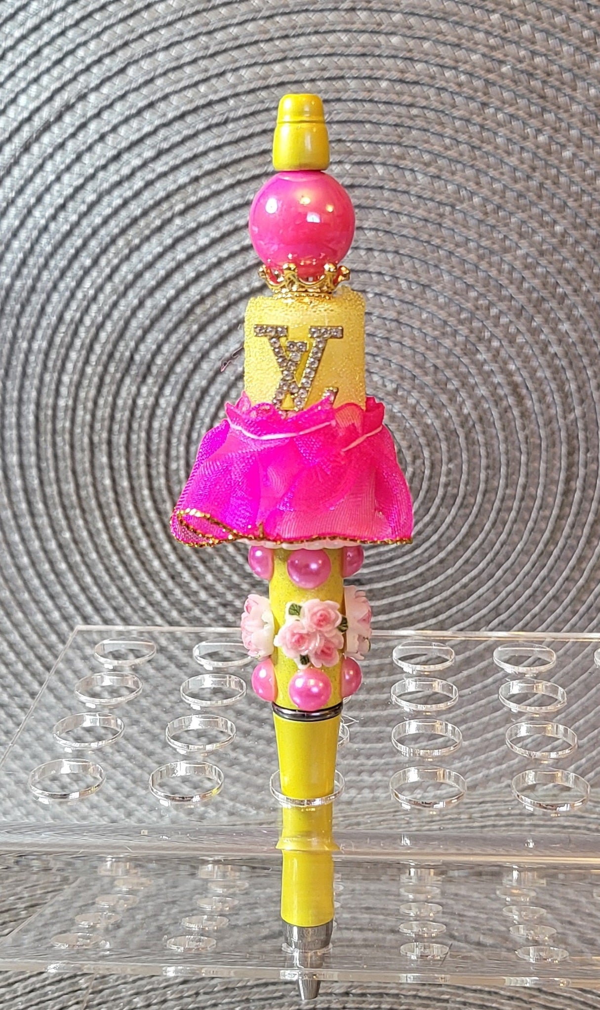 Louis Vuitton LV Hot Pink and Yellow Cake Pen