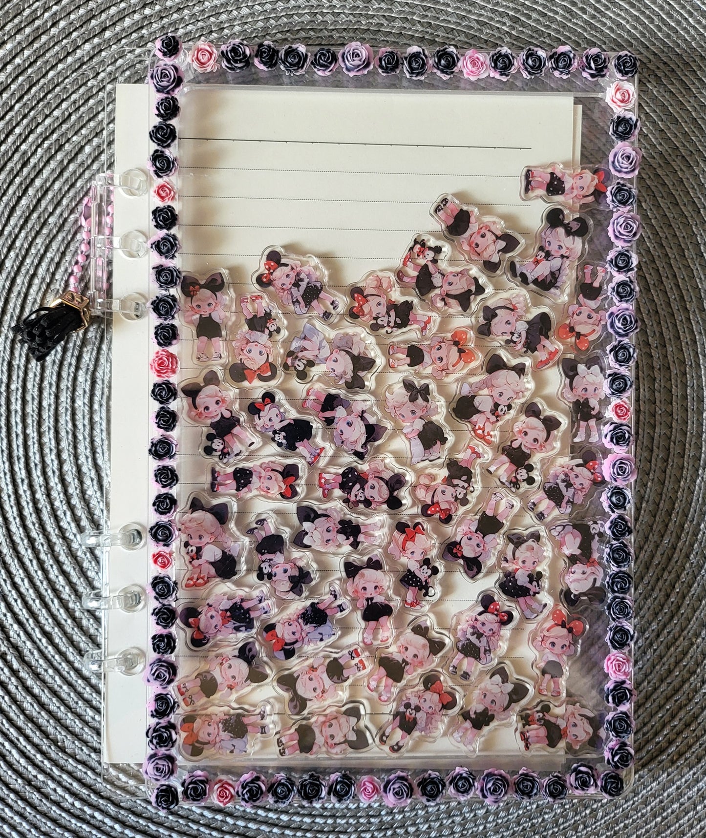 Minnie Mouse Mouseketeer Acrylic Shaker Book (Large)