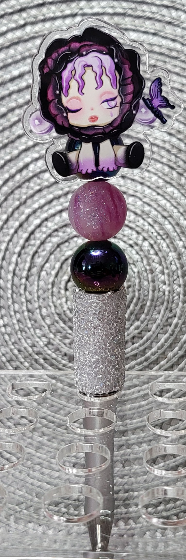 Butterfly Friend Skull Panda - Acrylic Pen