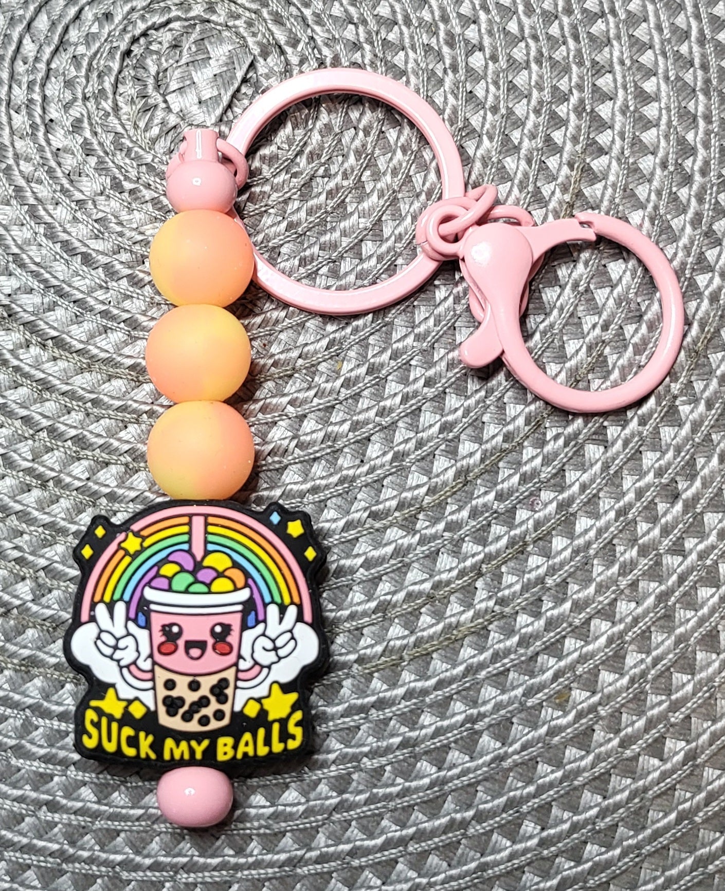 Suck My Balls (Boba / Bubble Tea Drink) - Keychain