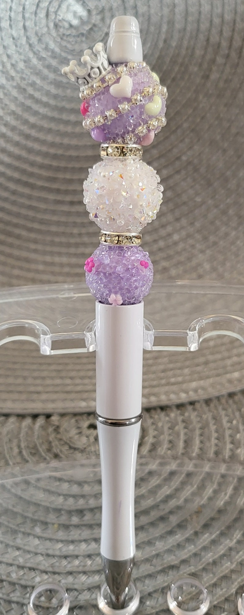 Crown Bead Purple Pen