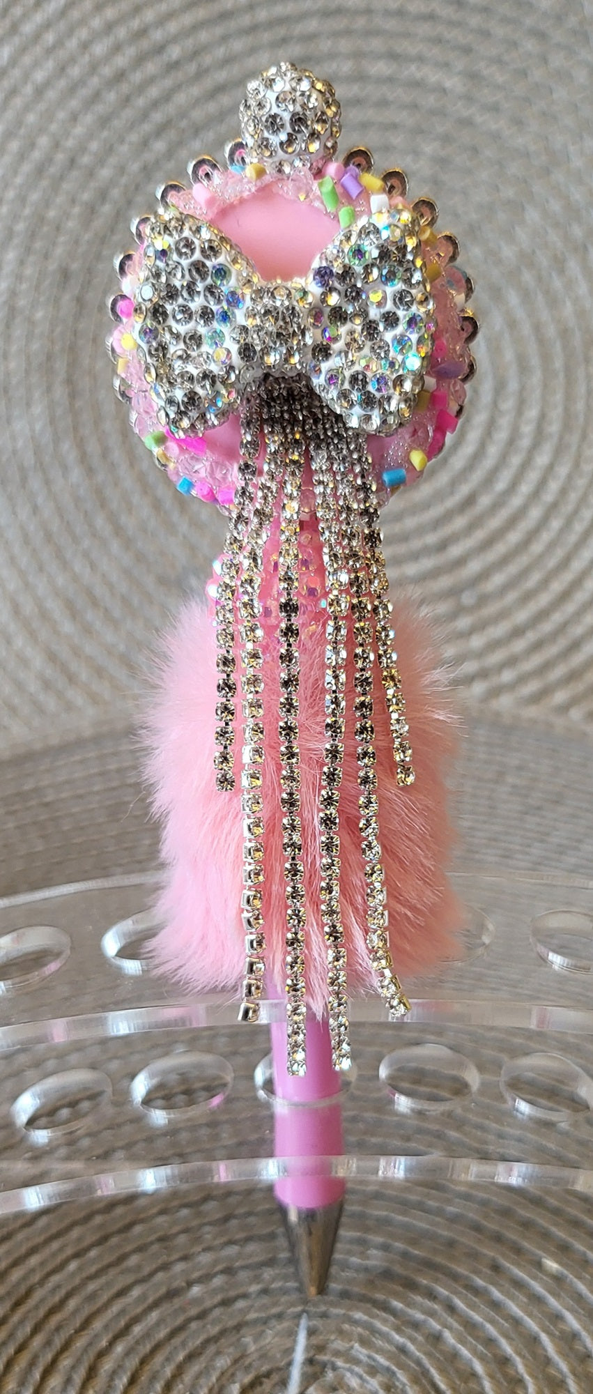 Rhinestone Happy Face Pen