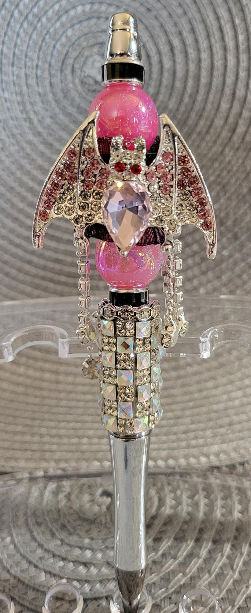 Beautiful Rhinestone Bat Pen