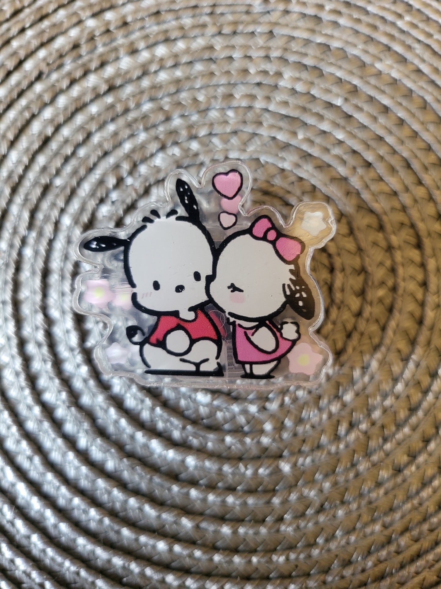 Valentine - Pochacco & Pochamii Paper Clip