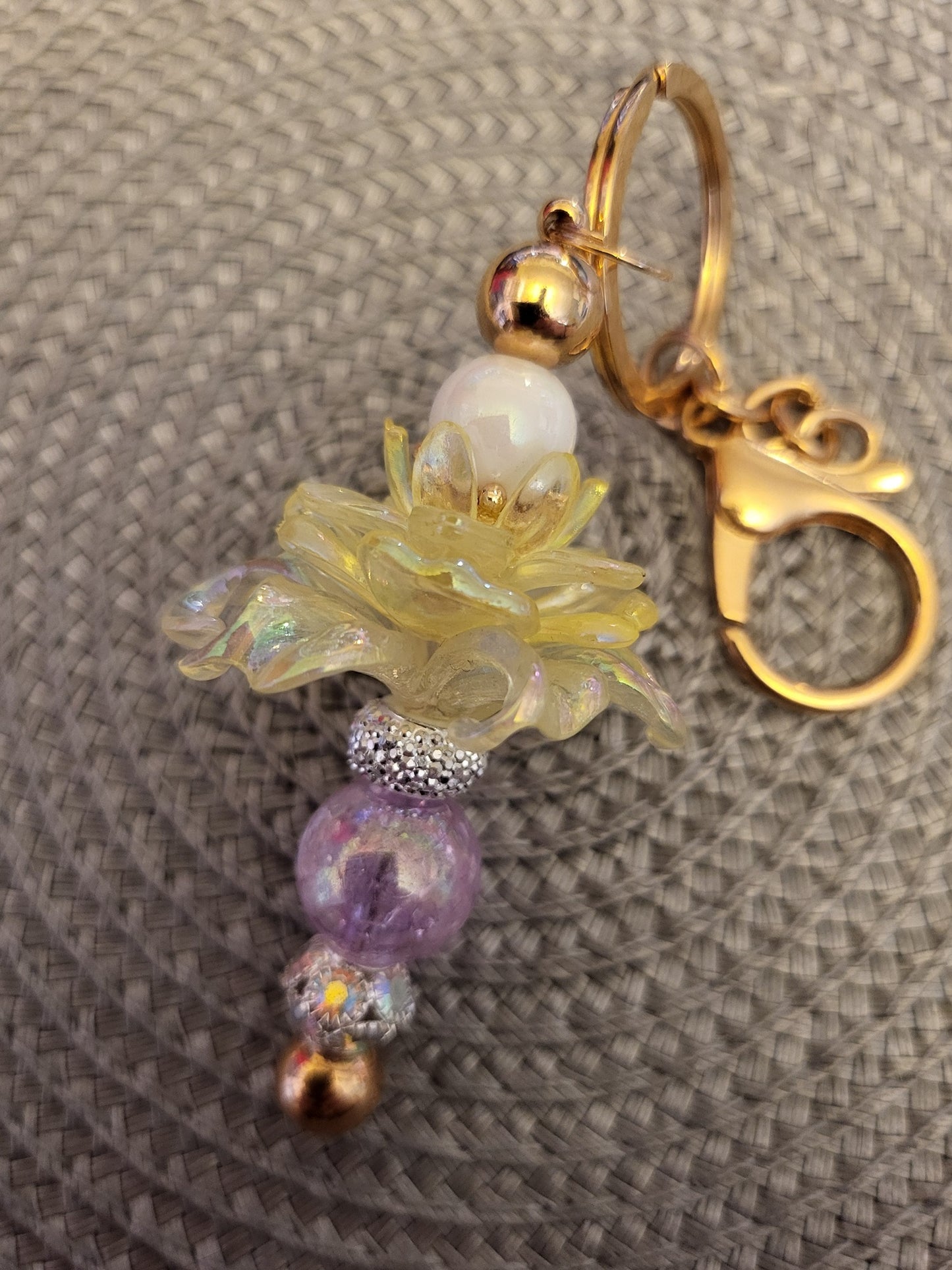 3D Lotus Flower Key Chain