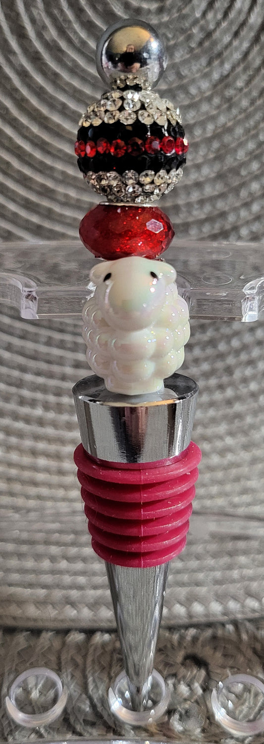 Beige Sheep Wine Stopper