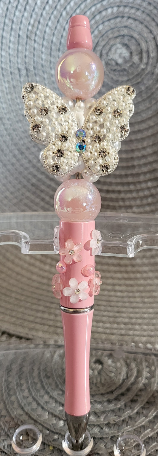 Pearl and Rhinestone Butterfly