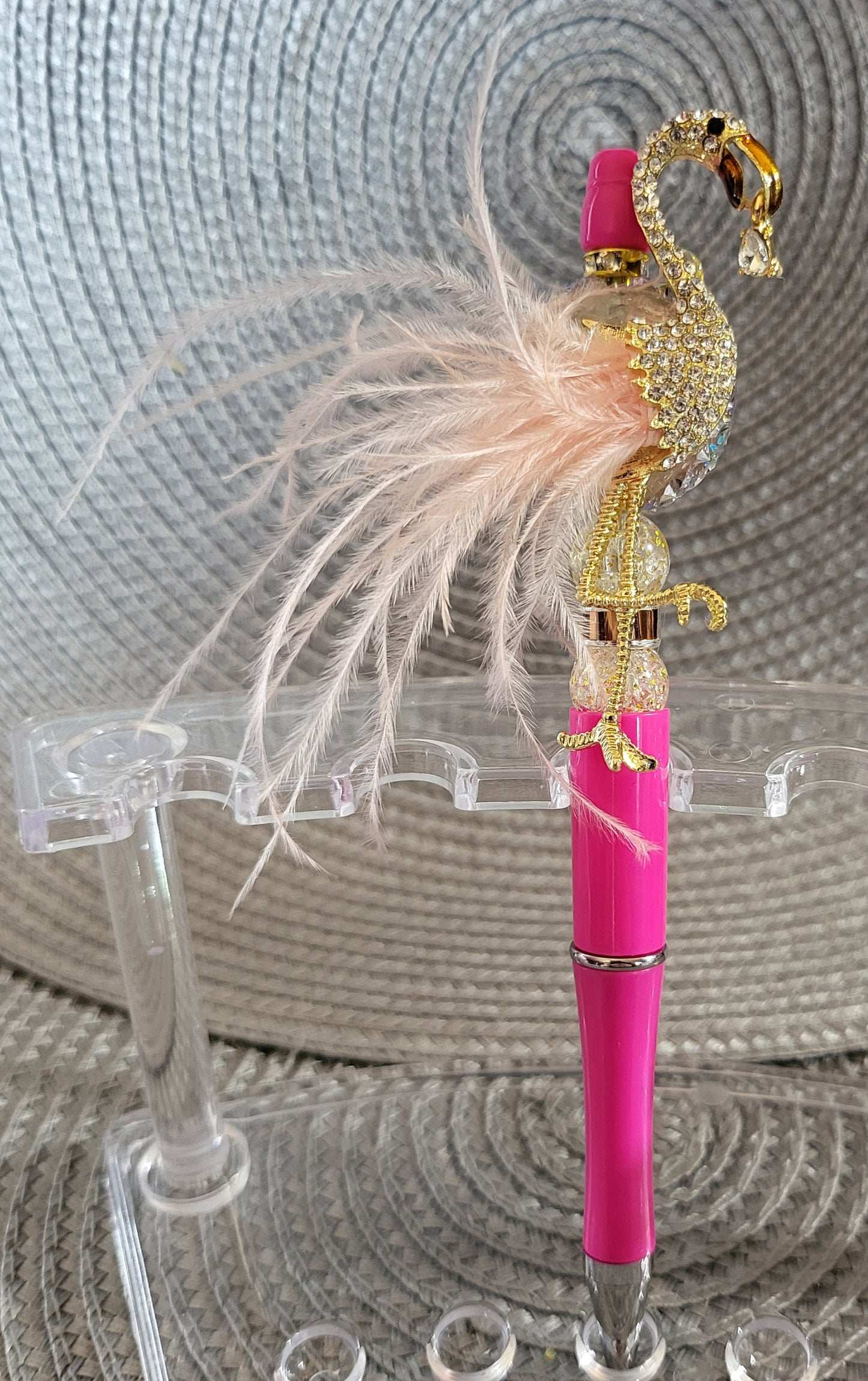 Pink Feathered Flamingo