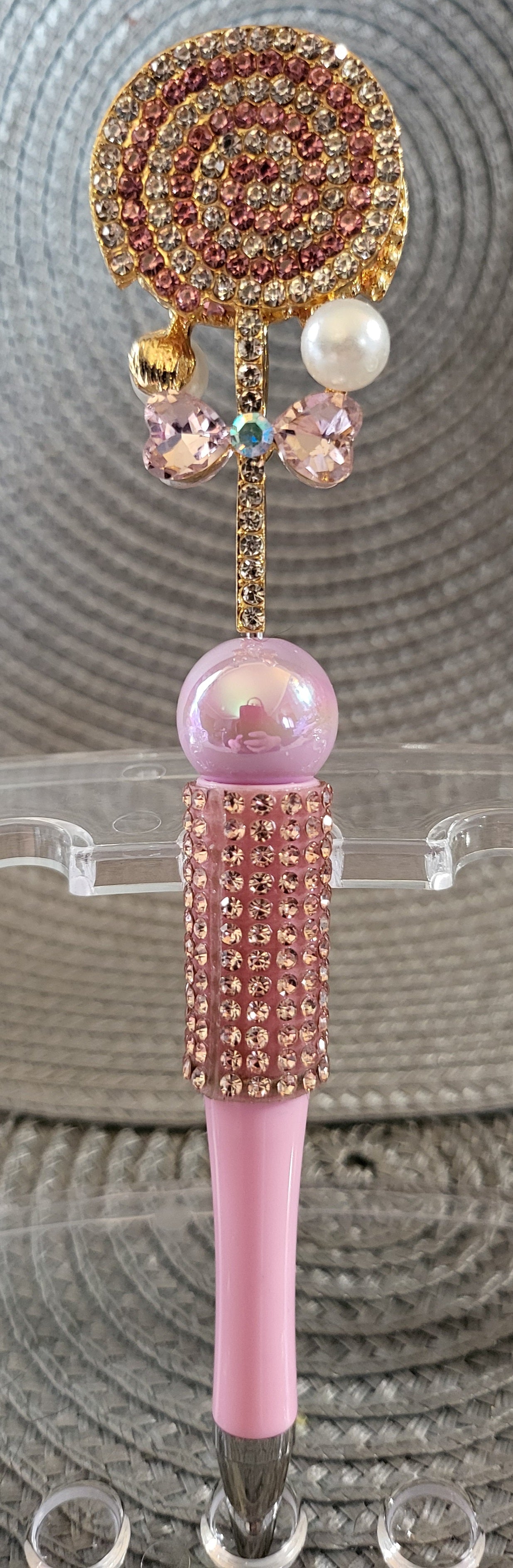 Stylo ventouse rose