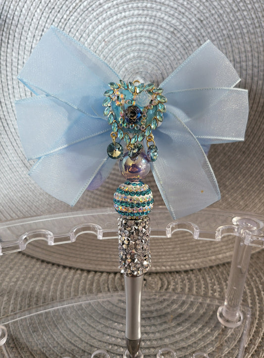 Beautiful Blue Bow Pen
