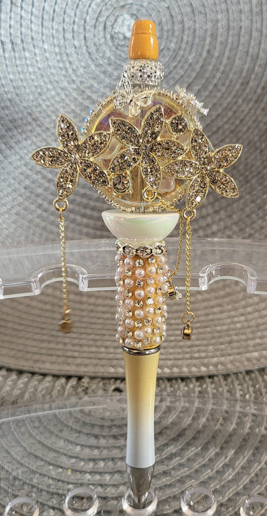 Stylo Fleurs Strass