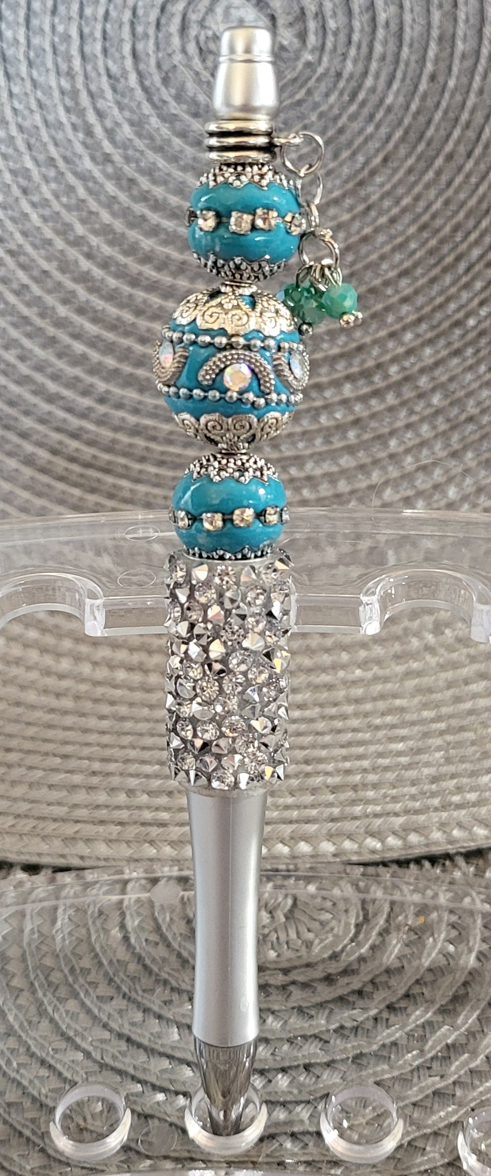 Stylo à perles fait à la main