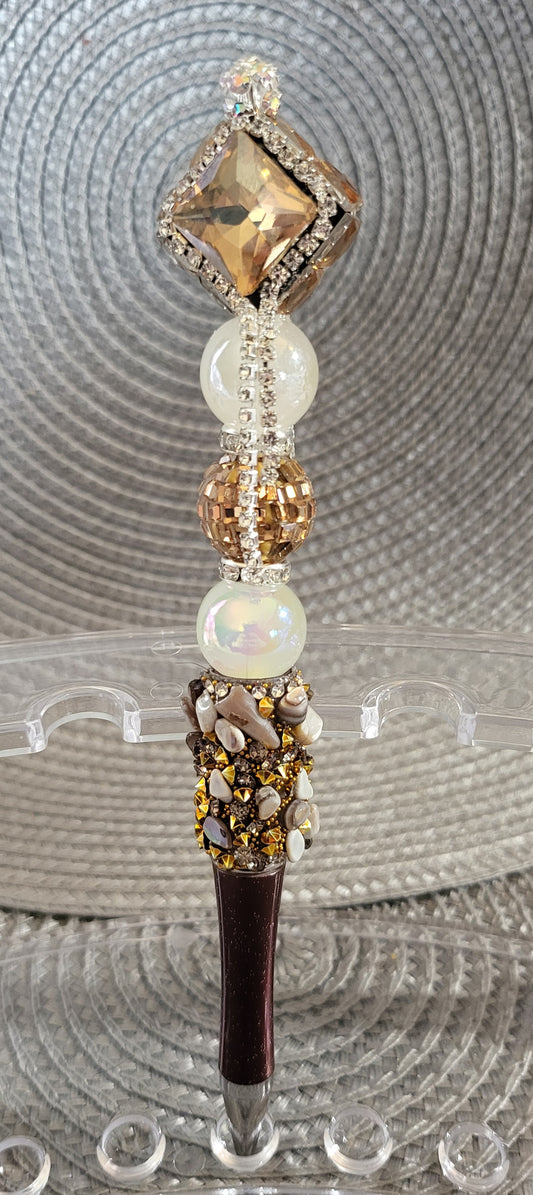 Beautiful Amber Gem Pen