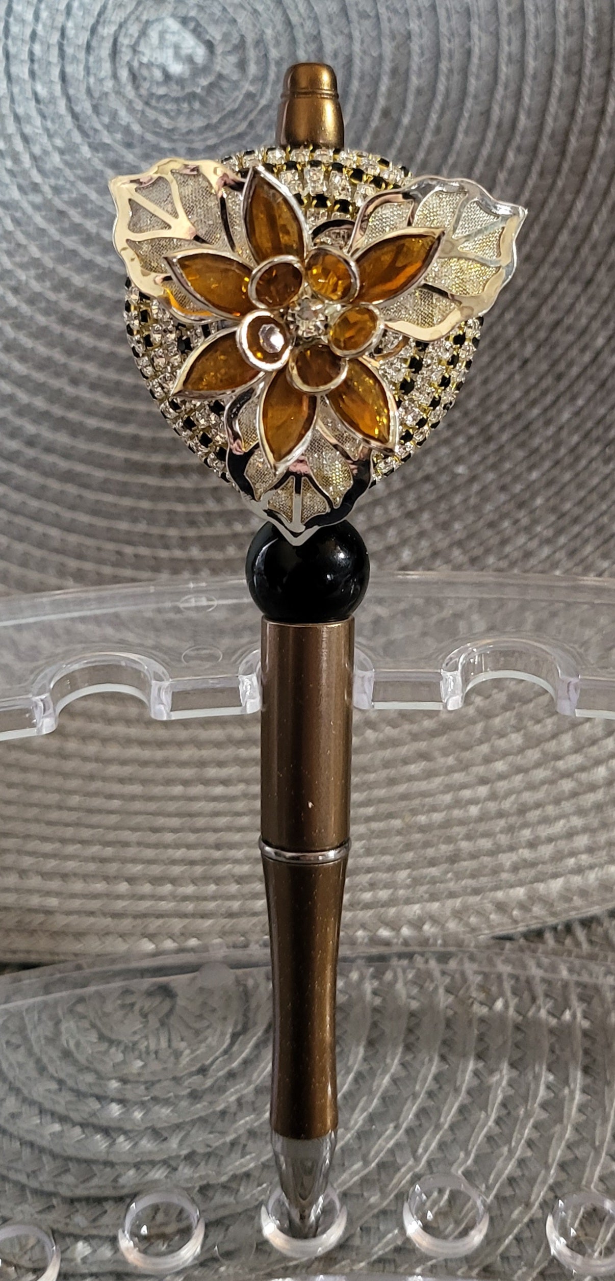 Rhinestone Basket Pen