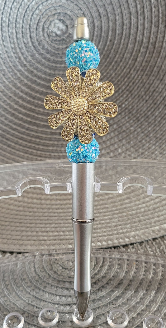 Stylo Fleur Strass