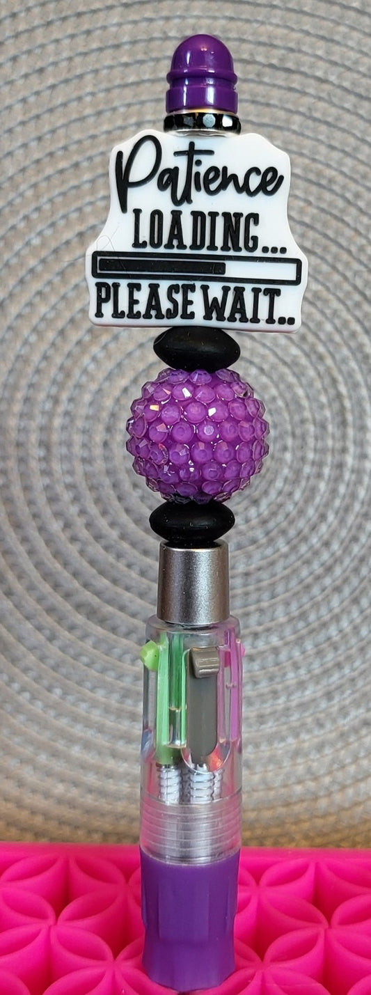 "Patience Waiting, Please Wait" Multicolor Ink Pen