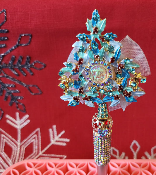 Tiffany Blue Christmas Tree Pen