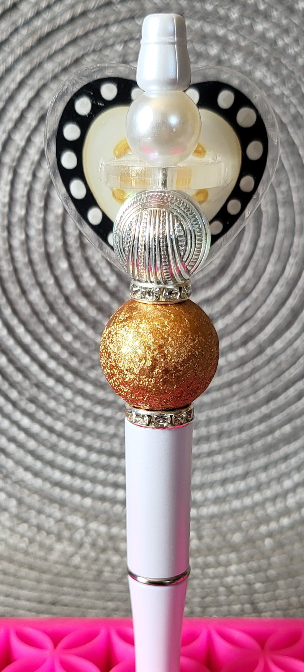 Chanel Heart Arcylic Pen