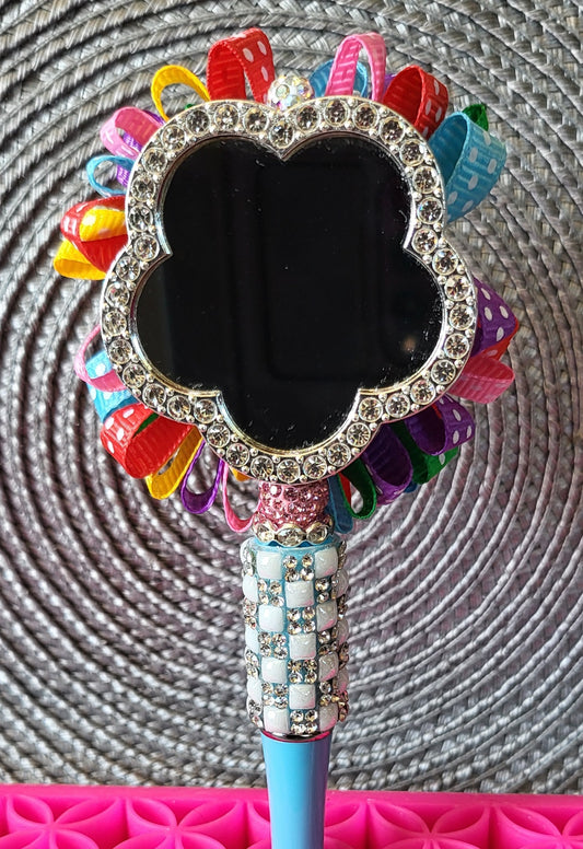 Colorful Floral Mirror Pen