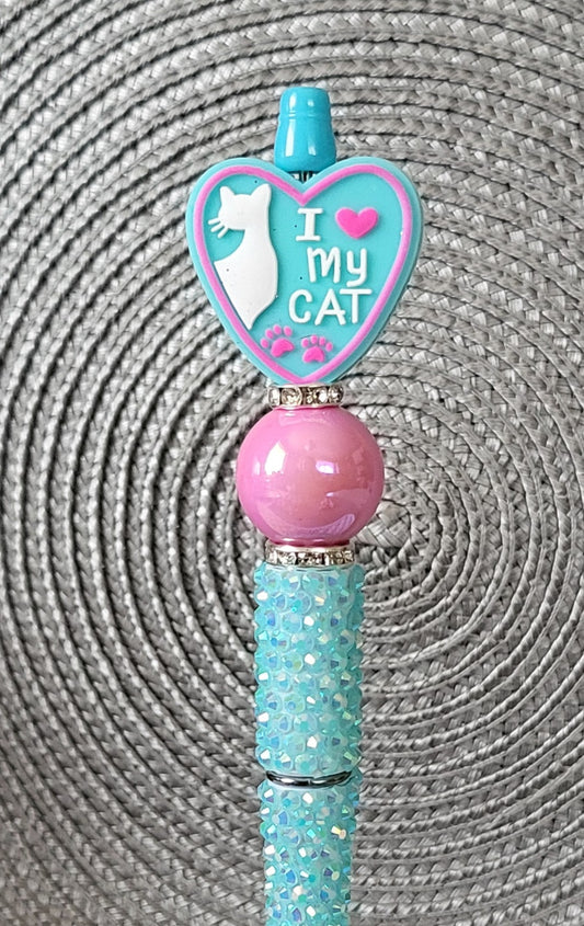 I Love Me Cat Bling Pen