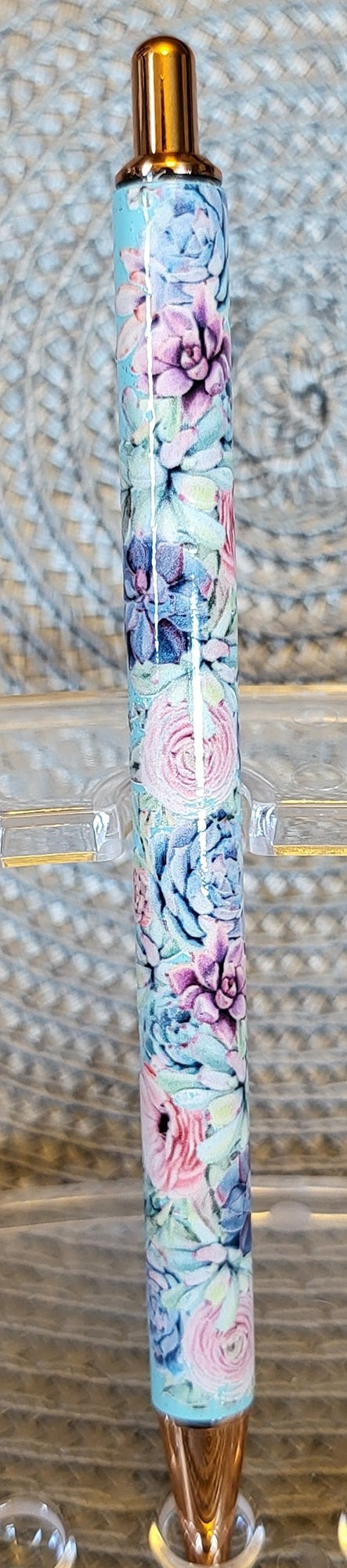 Pink Carnations Decorated Pen