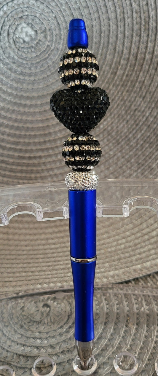 Rhinestone Blue Pen