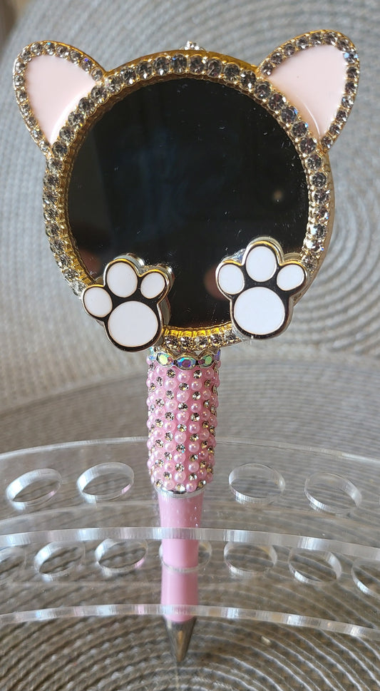 Cute Cat Mirror Pen