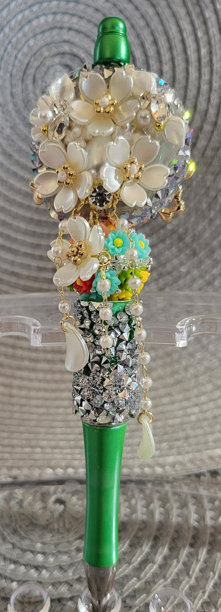 Adorable Rhinestone Frog Pen