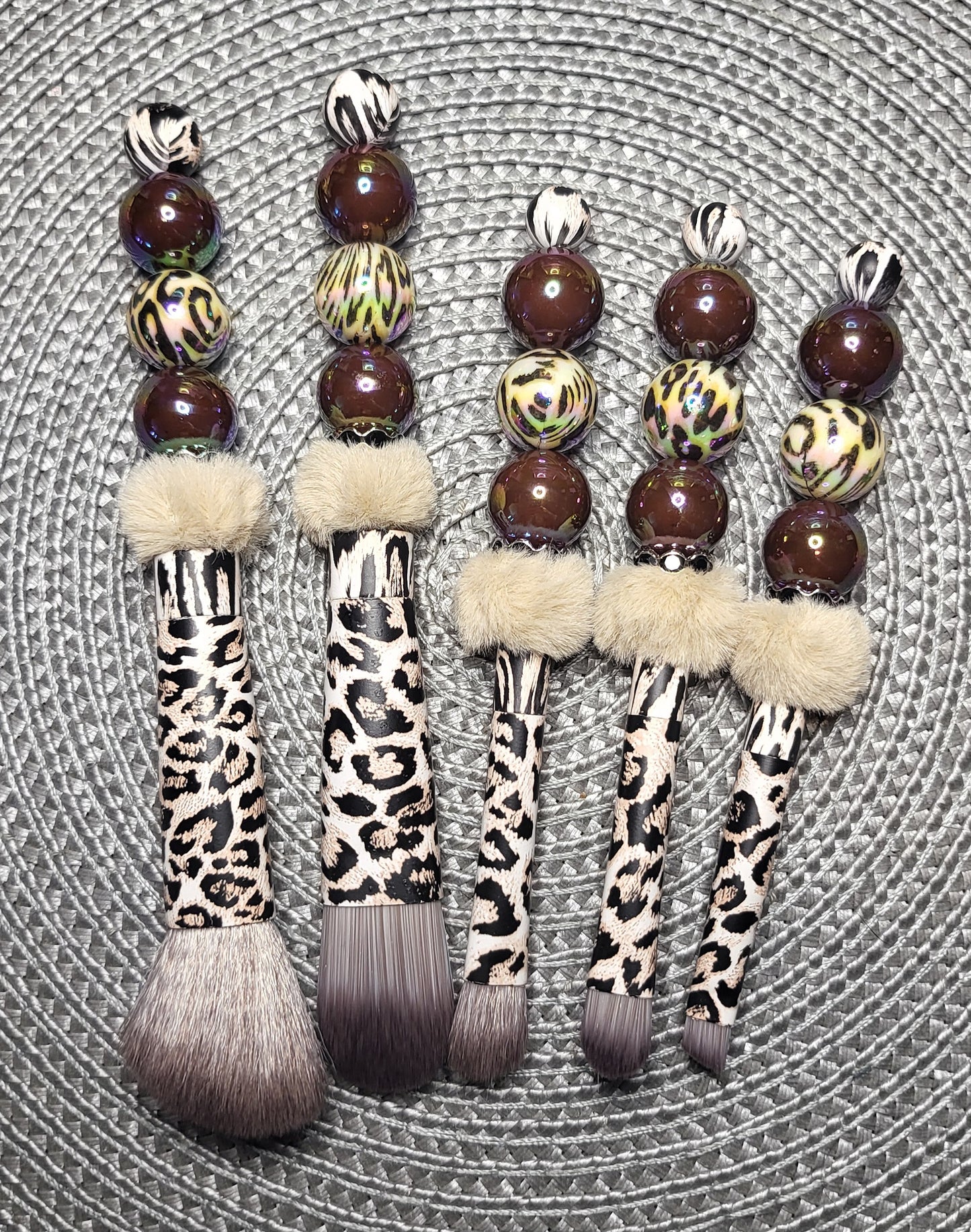 Sassy Leopard Makeup Brush Set