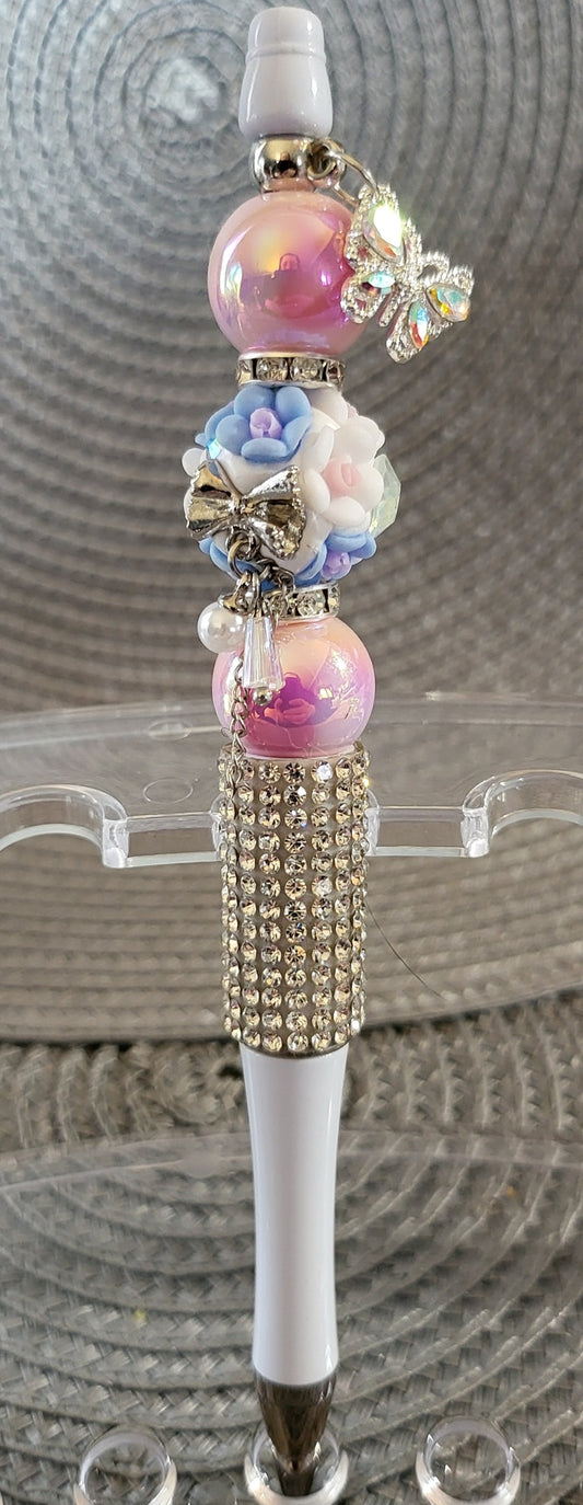 Floral Bead Focal Pen