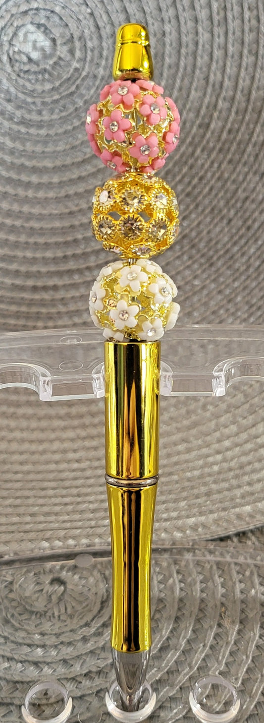 Metal Flowers Pen