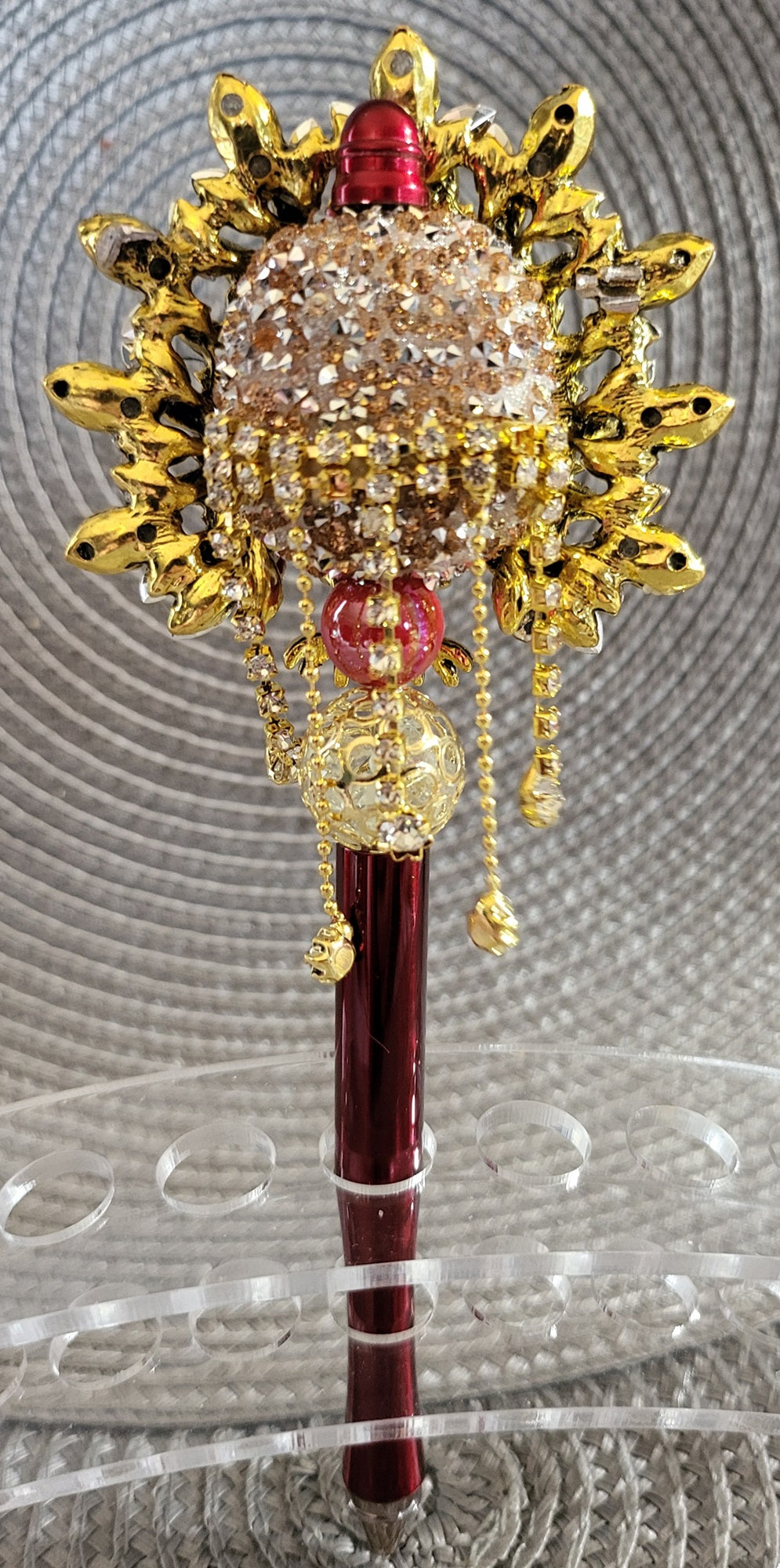 Large Amber Turkey Pen - For Decoration