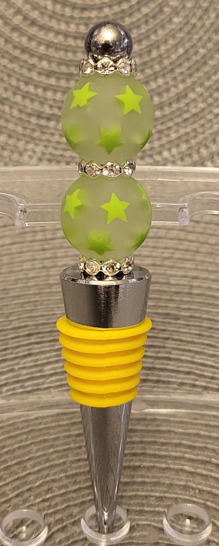 Green Stars Wine Stopper