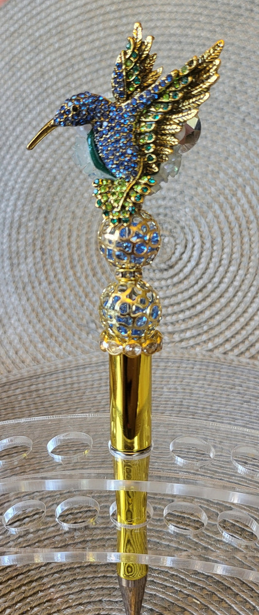 Beautiful Rhinestone Hummingbird Pen