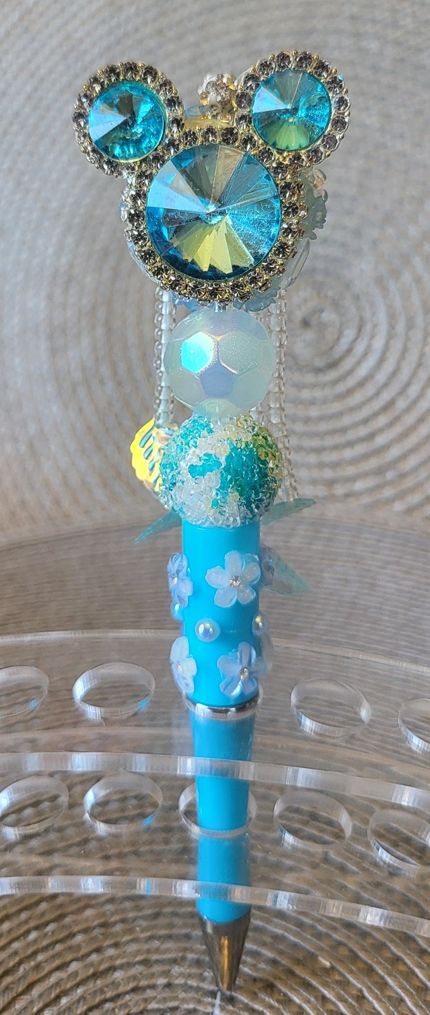 Blue Gem Mickey Mouse Pen