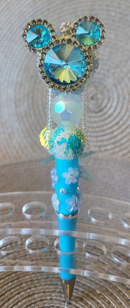 Blue Gem Mickey Mouse Pen
