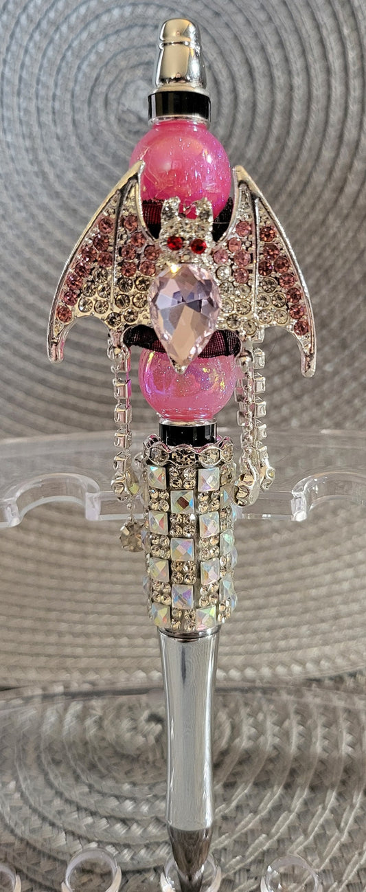 Beautiful Rhinestone Bat Pen