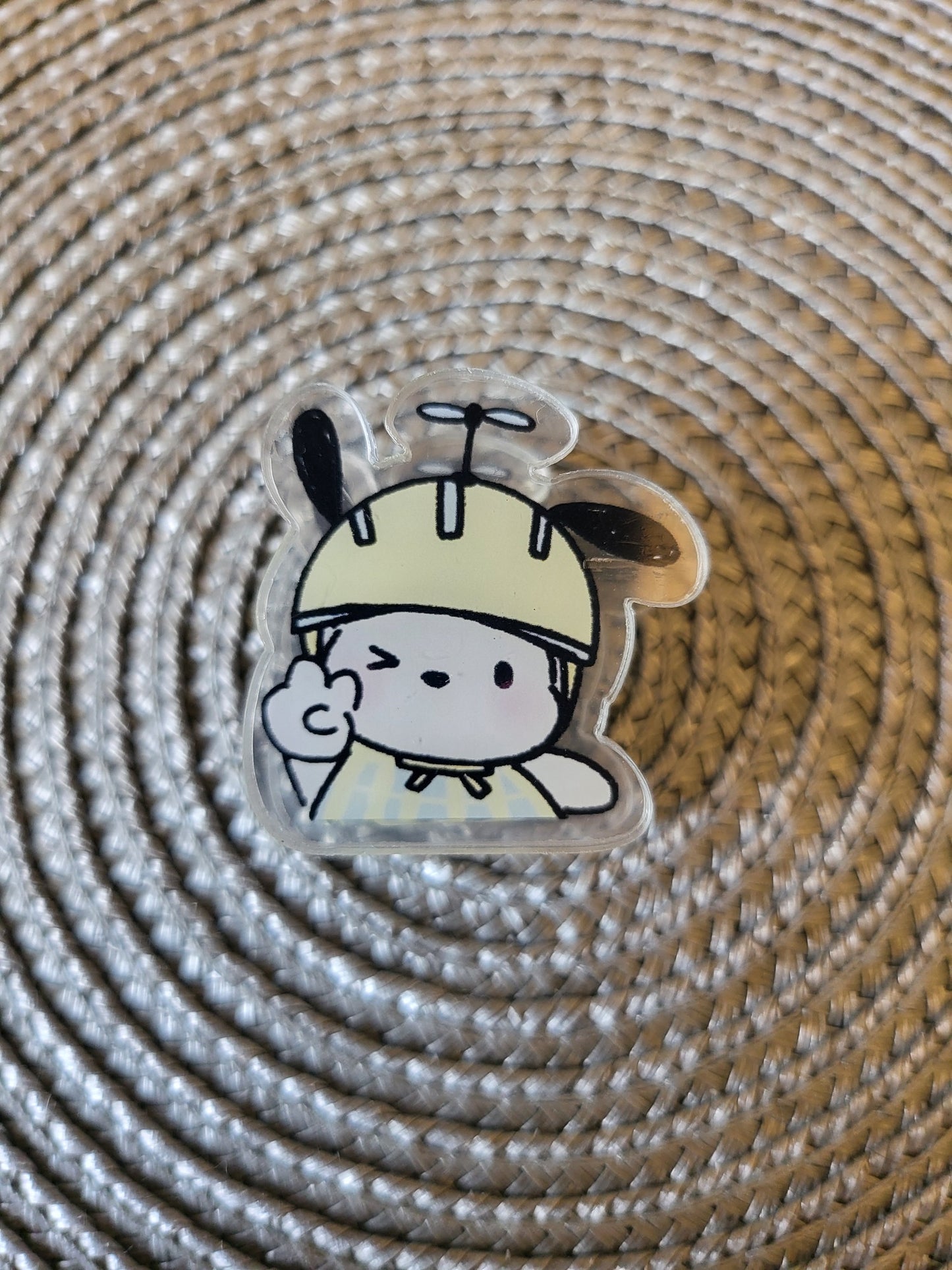 Pochacco Wears a Propellar Hat Paper Clip
