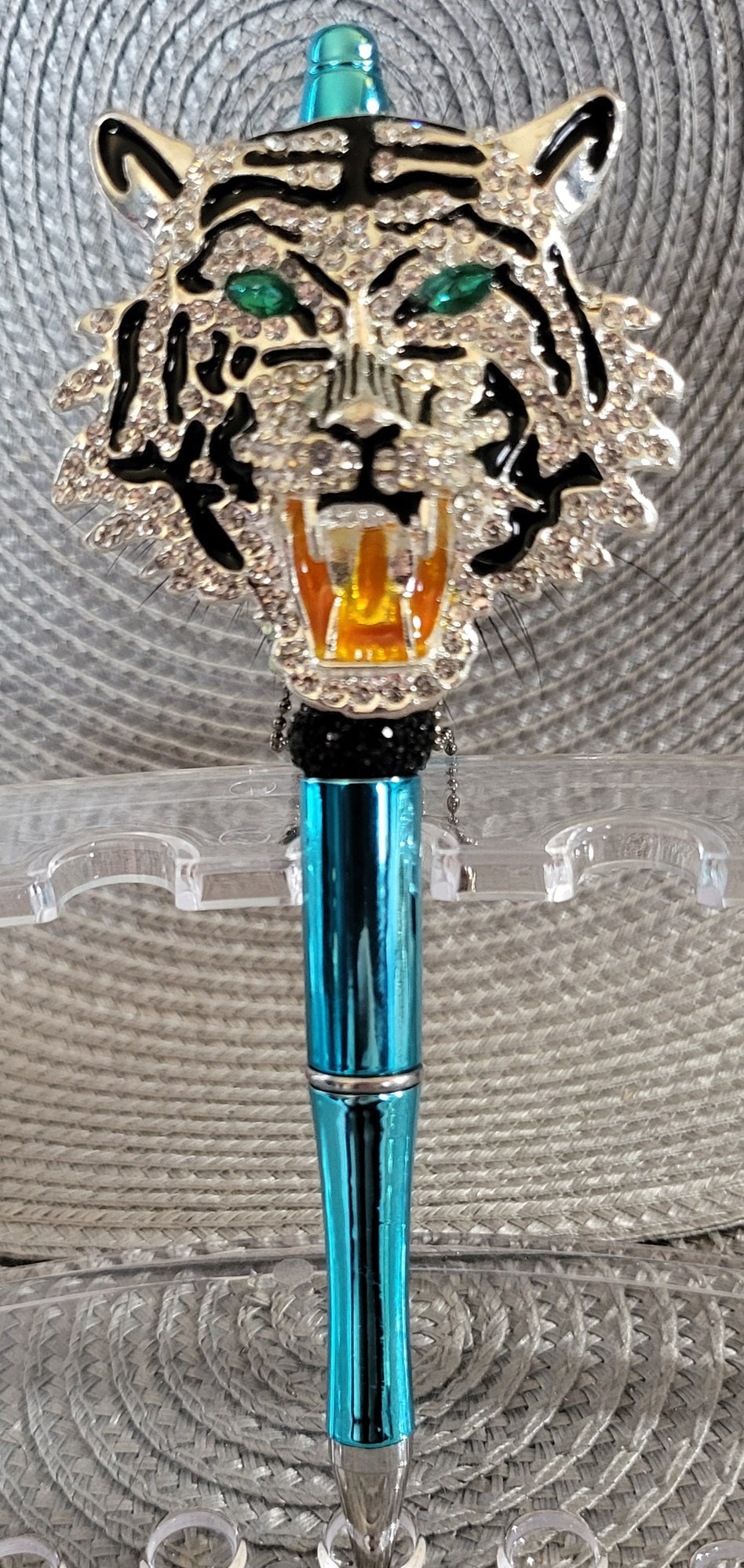 Rhinestone Tiger Pen