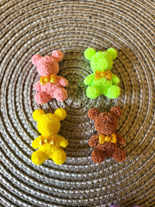 4 Cute Colorful Teddy Bears